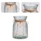 Silk Flowers in Vase, Artificial Flowers Arrangement with Glass Vase Faux Dahlia for Decoration Table Centerpiece (Dahlia)